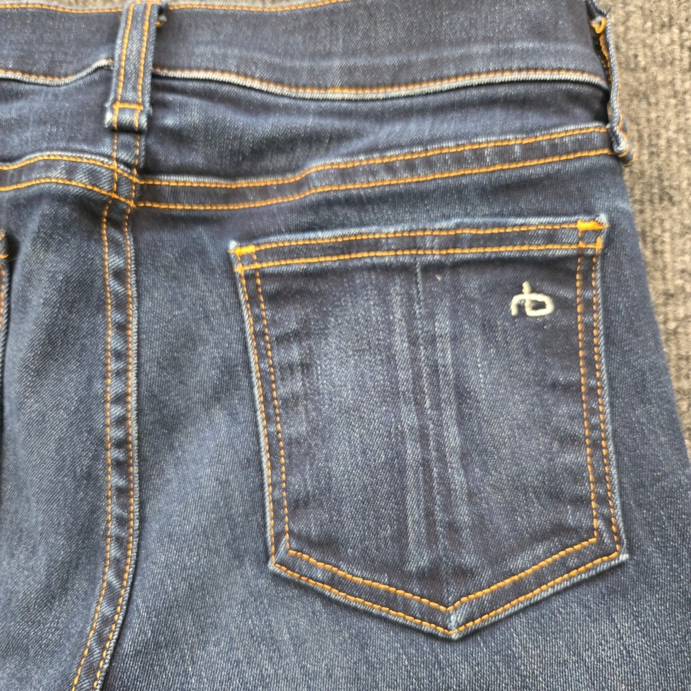Rag & Bone NY Skinny Jeans Bedford Dark Wash Denim Size 26 Made in USA CleanGirl - Picture 7 of 12